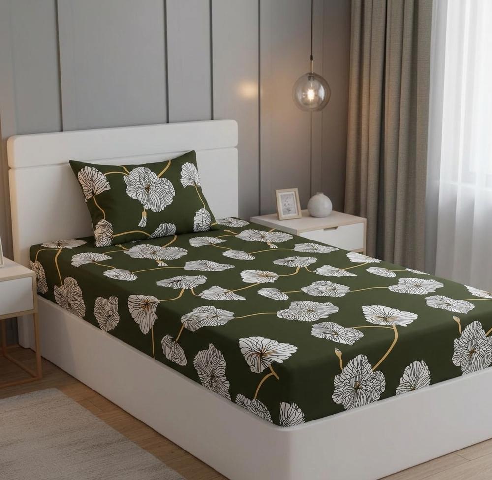 100% Pure Cotton Fitted Bed Sheet