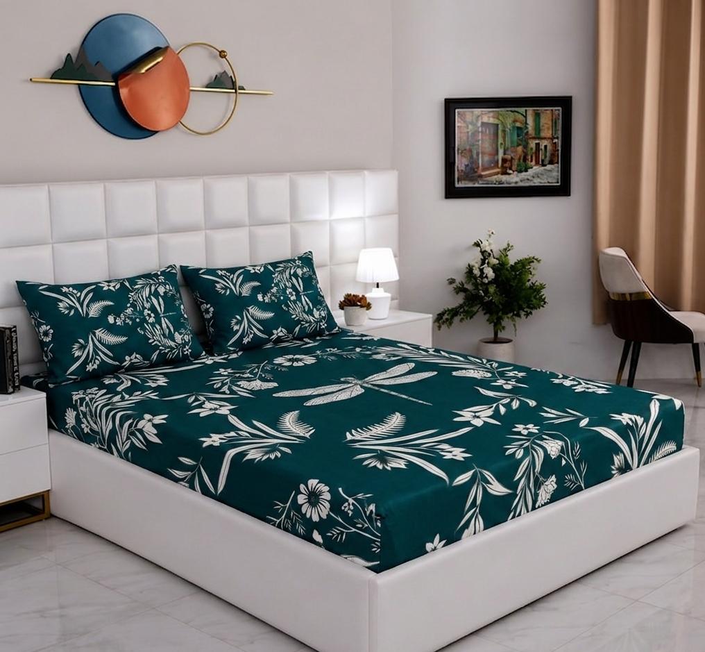 100% Pure Cotton Fitted Bed Sheet