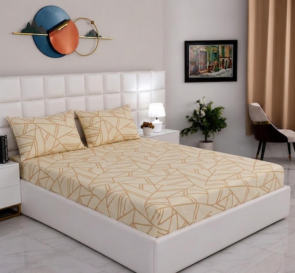 100% Pure Cotton Fitted Bed Sheet