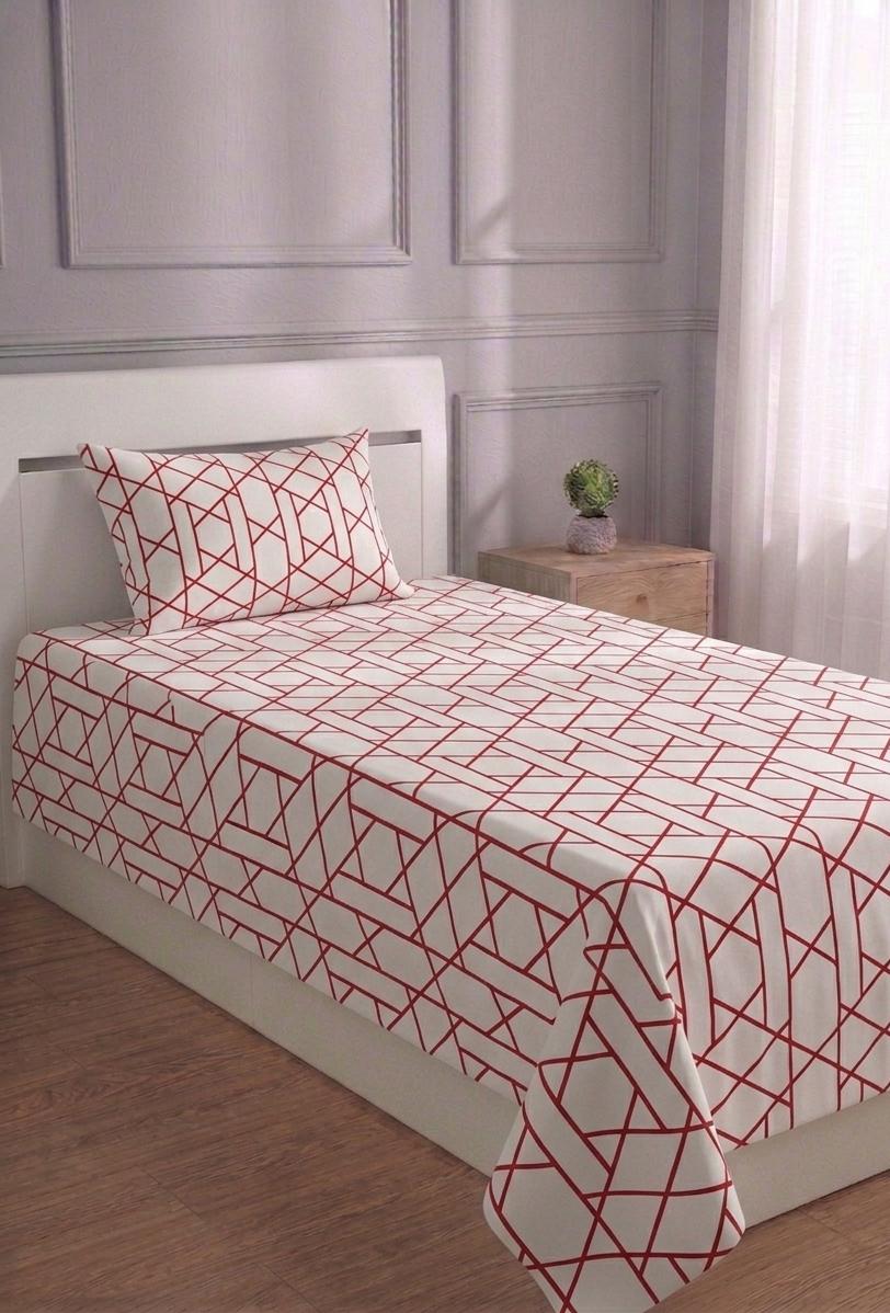100% Pure Cotton Luxury Single Bedsheet – Soft, Breathable & Premium Quality