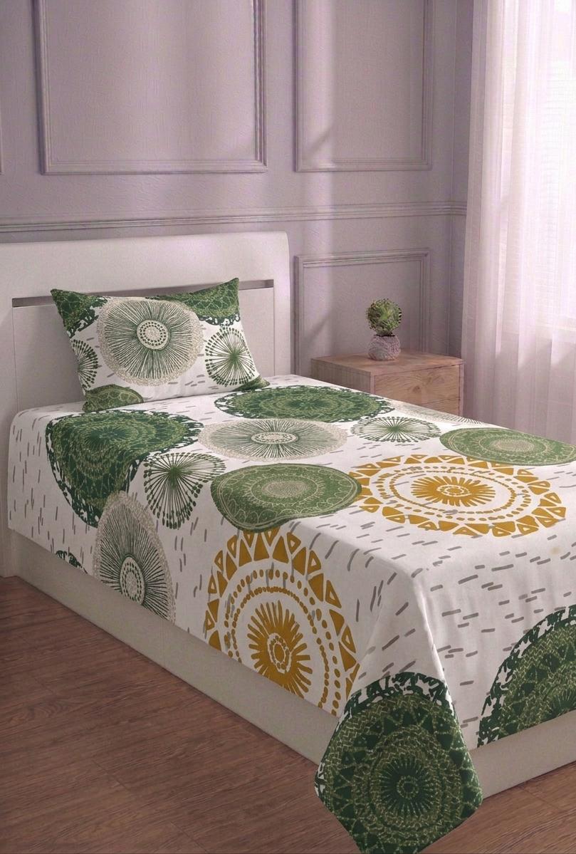 100% Pure Cotton Luxury Single Bedsheet – Soft, Breathable & Premium Quality