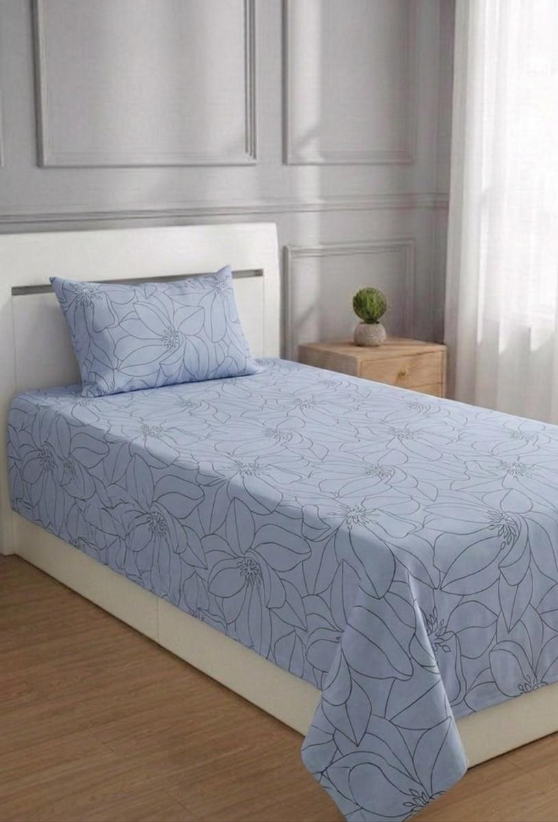 100% Pure Cotton Luxury Single Bedsheet – Soft, Breathable & Premium Quality