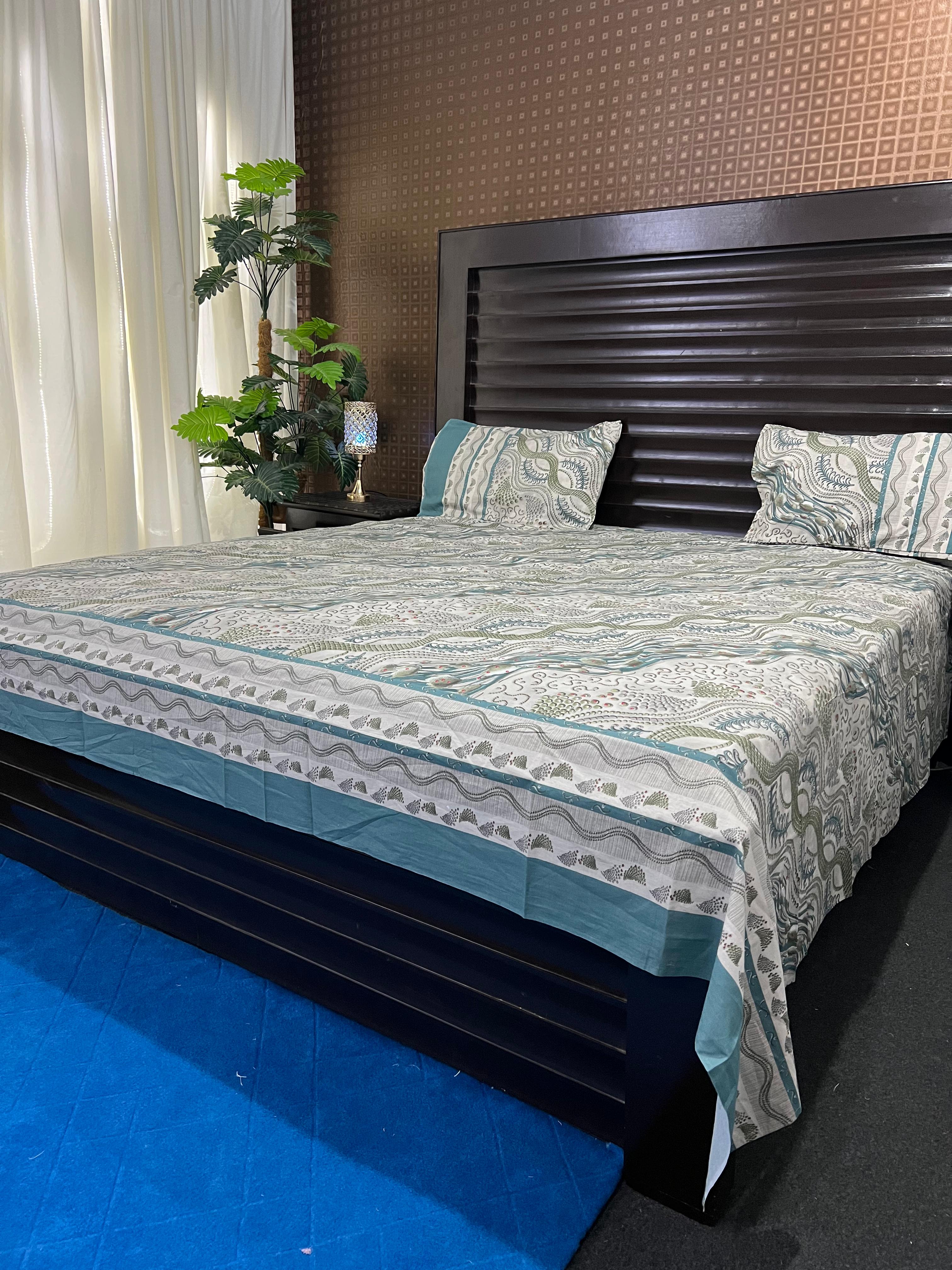 100% Pure Cotton Luxury Bedsheet – Soft, Breathable & Premium Quality