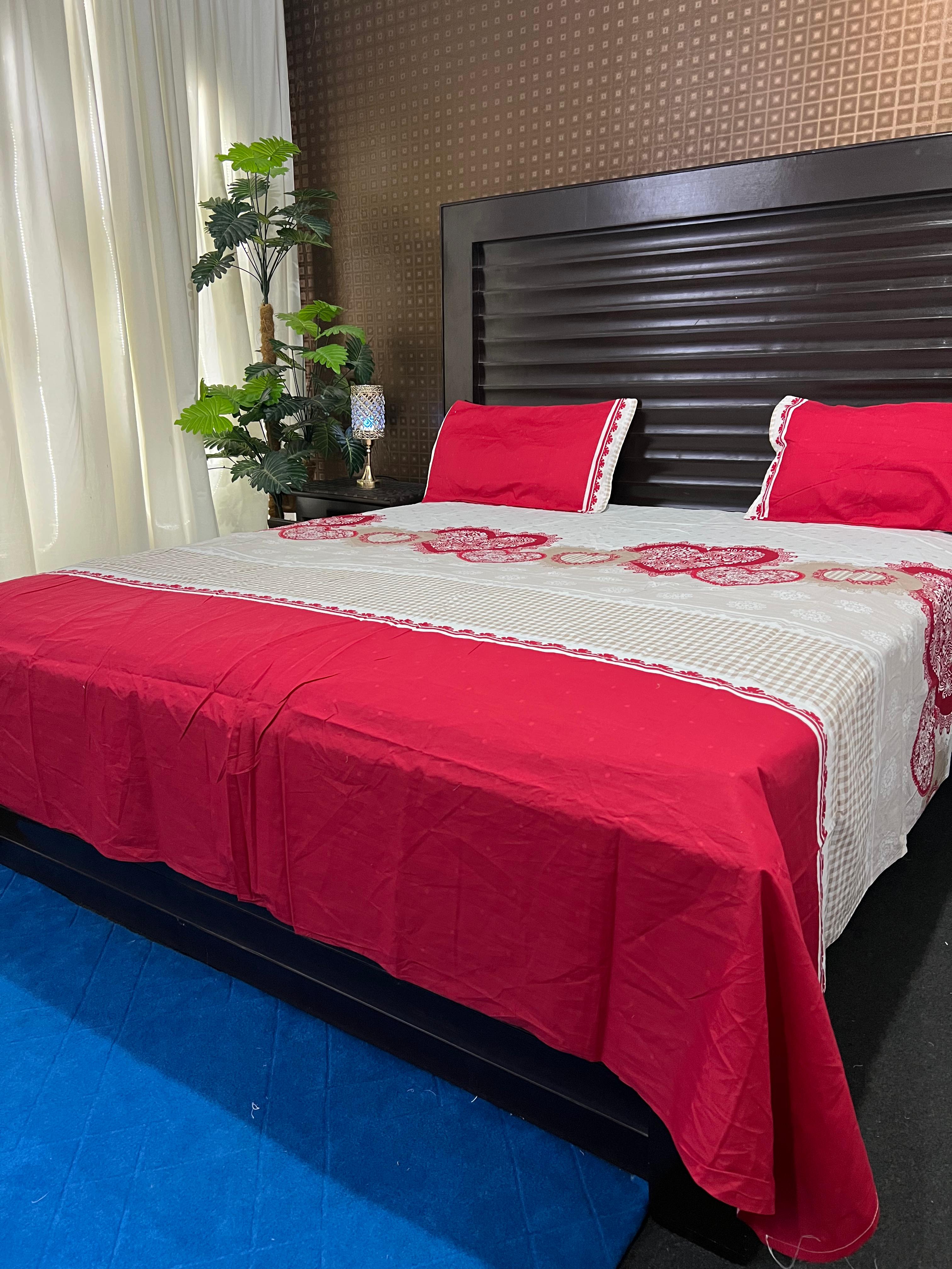 100% Pure Cotton Luxury Bedsheet – Soft, Breathable & Premium Quality