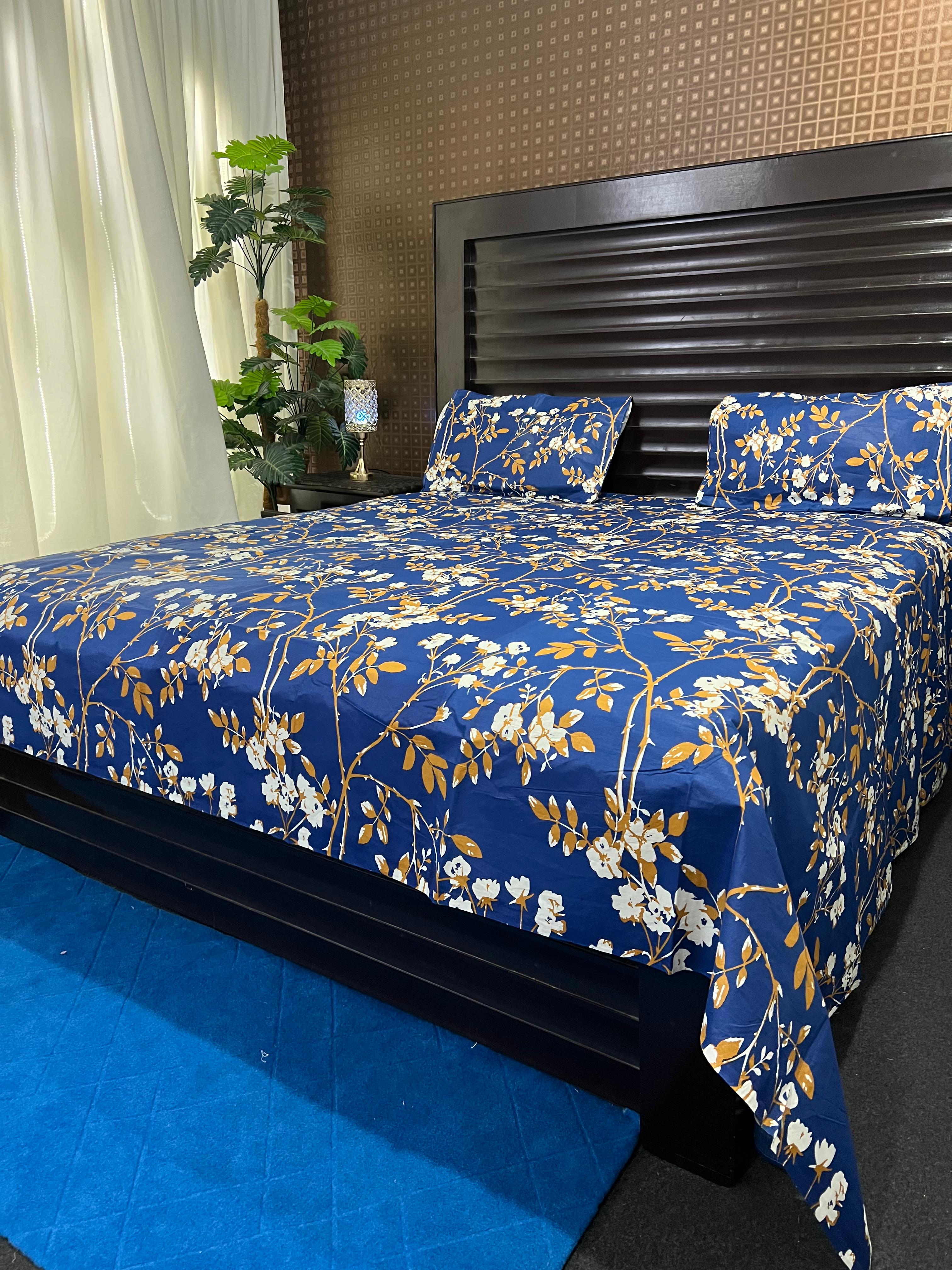100% Pure Cotton Luxury Bedsheet – Soft, Breathable & Premium Quality