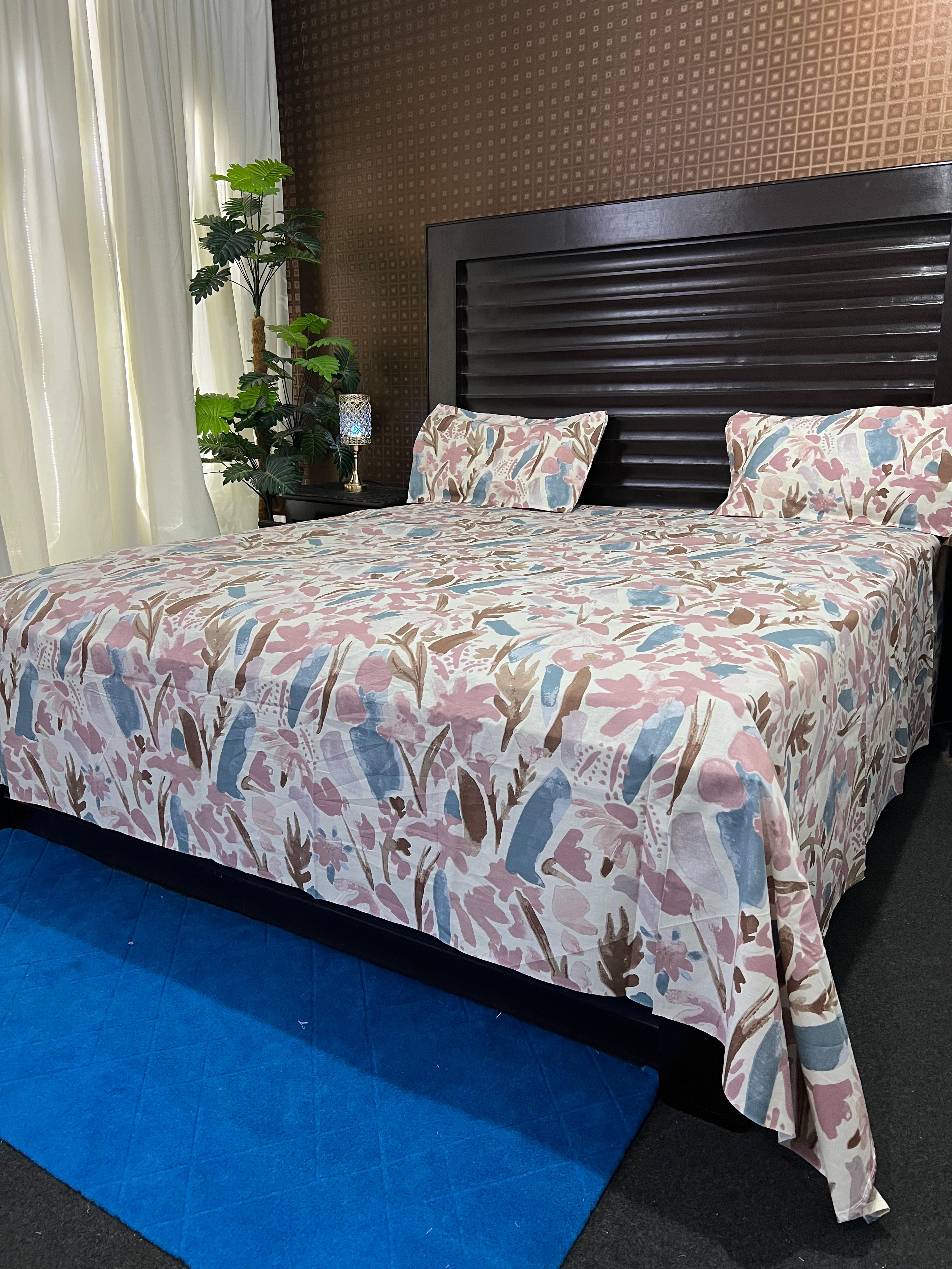 100% Pure Cotton Luxury Bedsheet – Soft, Breathable & Premium Quality
