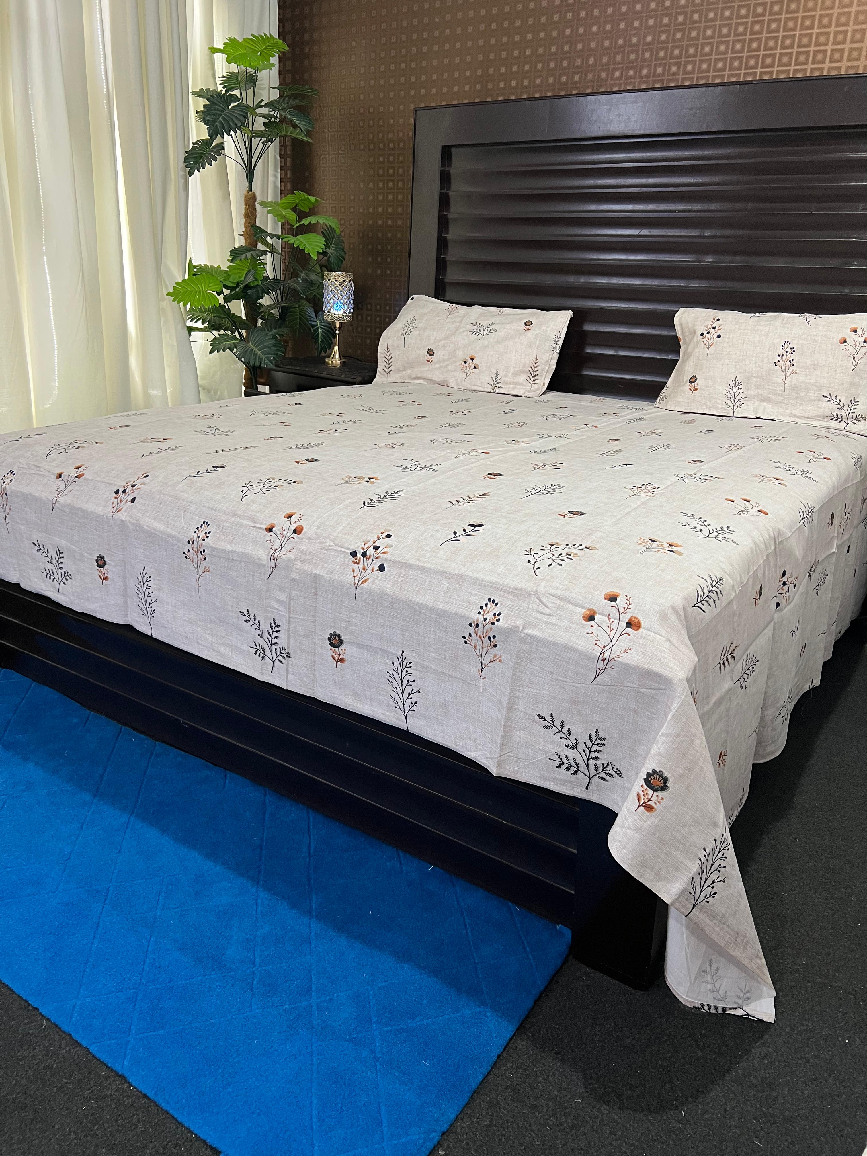 100% Pure Cotton Luxury Bedsheet – Soft, Breathable & Premium Quality