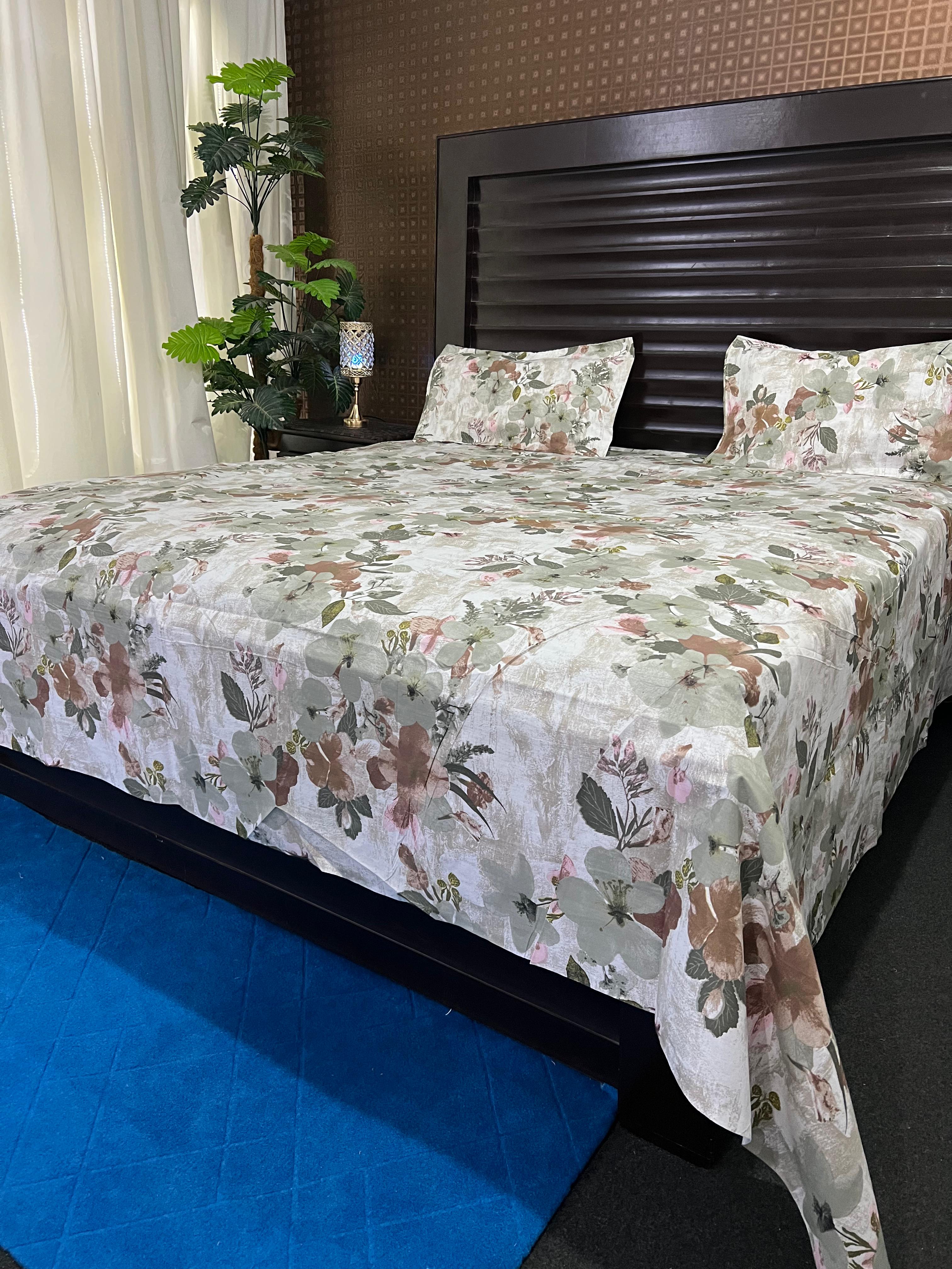 100% Pure Cotton Luxury Bedsheet – Soft, Breathable & Premium Quality