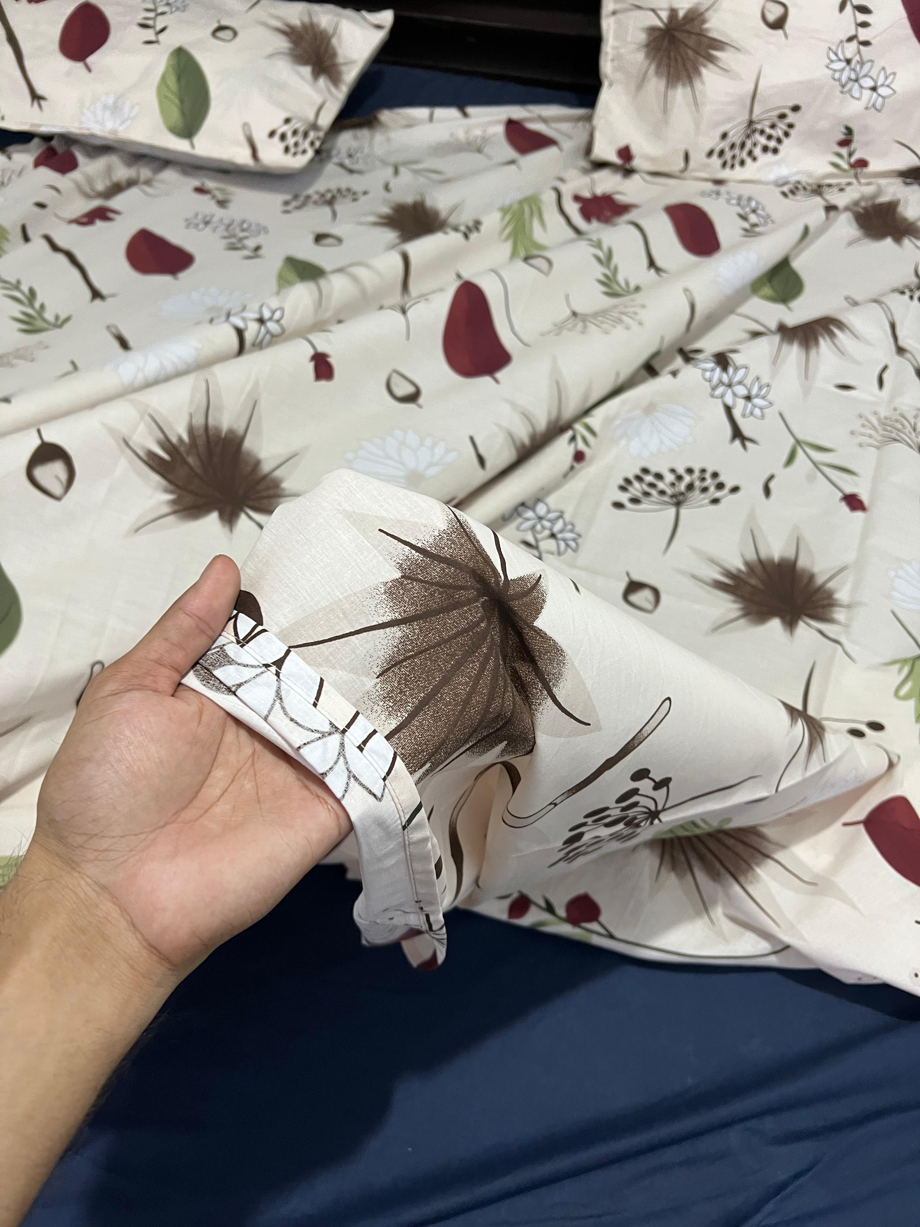 100% Pure Cotton Luxury Bedsheet – Soft, Breathable & Premium Quality
