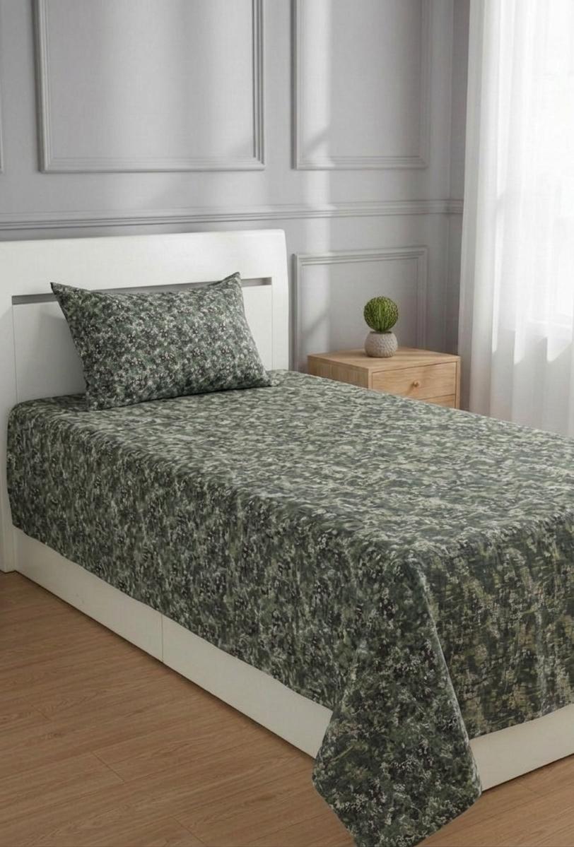 100% Pure Cotton Luxury Single Bedsheet – Soft, Breathable & Premium Quality