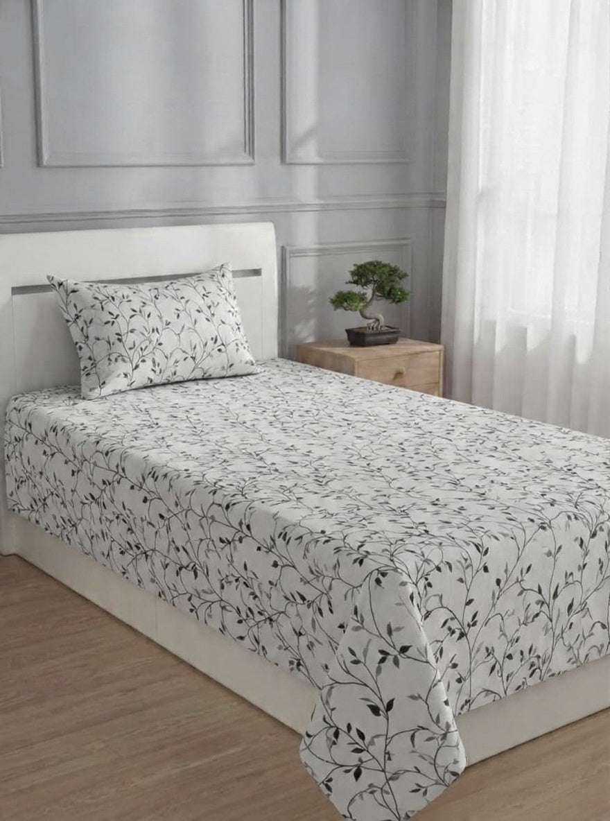 100% Pure Cotton Luxury Single Bedsheet – Soft, Breathable & Premium Quality