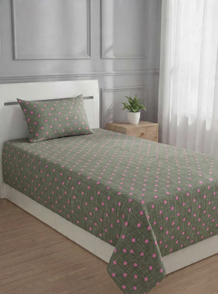 100% Pure Cotton Luxury Single Bedsheet – Soft, Breathable & Premium Quality
