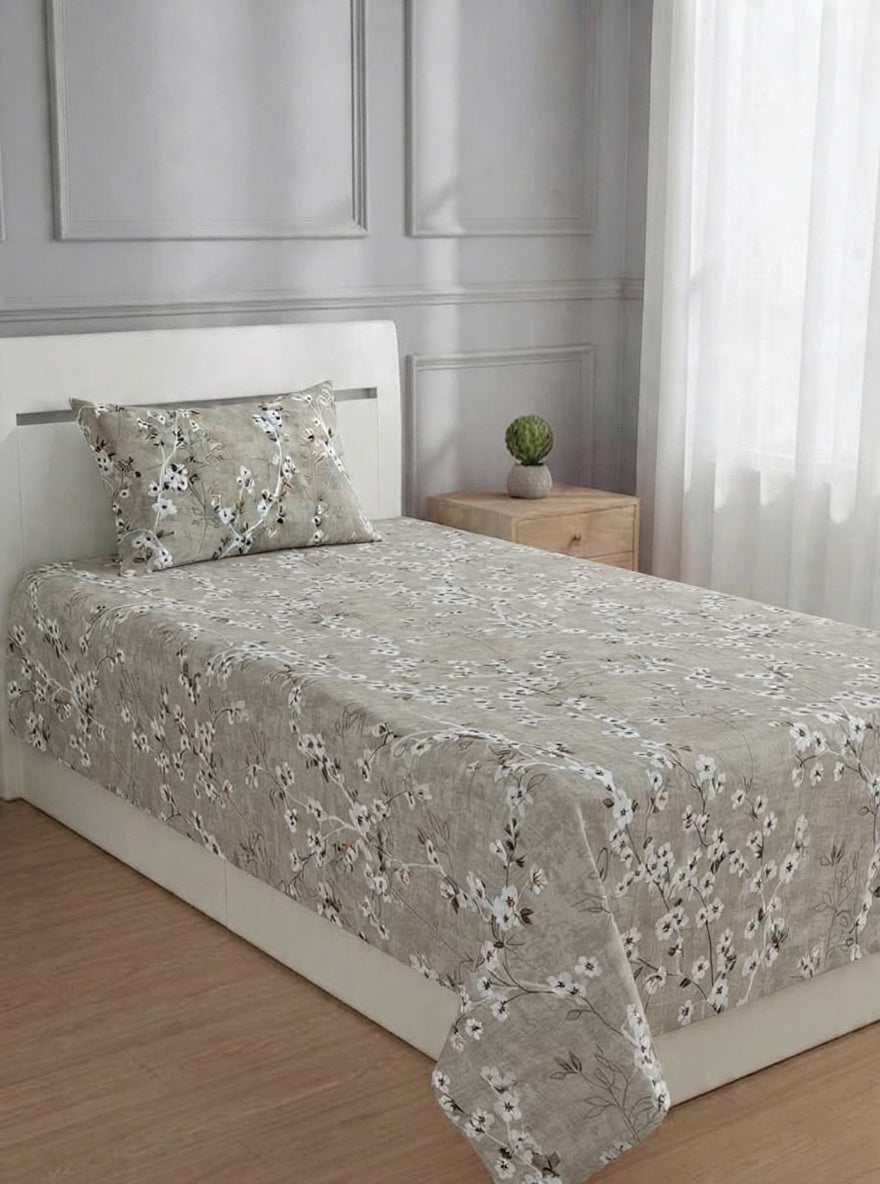 100% Pure Cotton Luxury Single Bedsheet – Soft, Breathable & Premium Quality