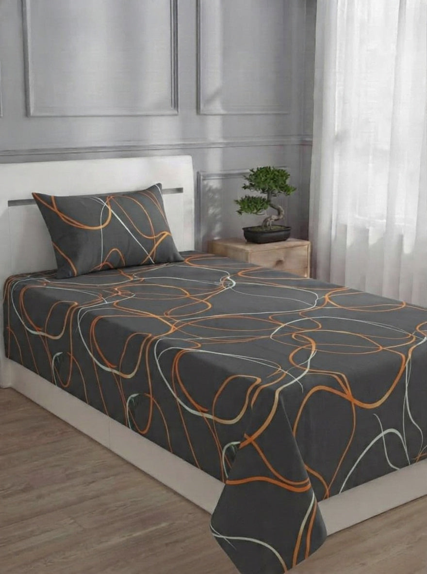 100% Pure Cotton Luxury Single Bedsheet – Soft, Breathable & Premium Quality