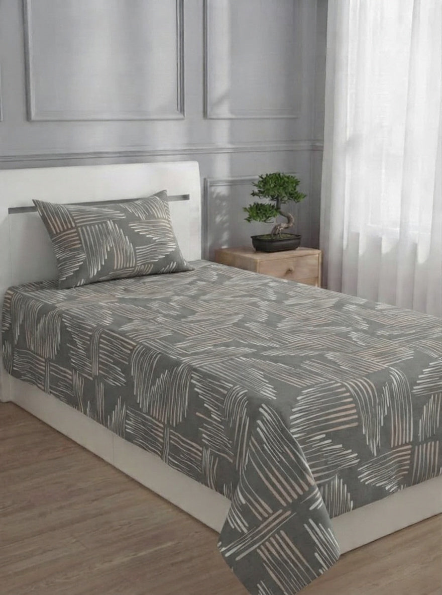 100% Pure Cotton Luxury Single Bedsheet – Soft, Breathable & Premium Quality