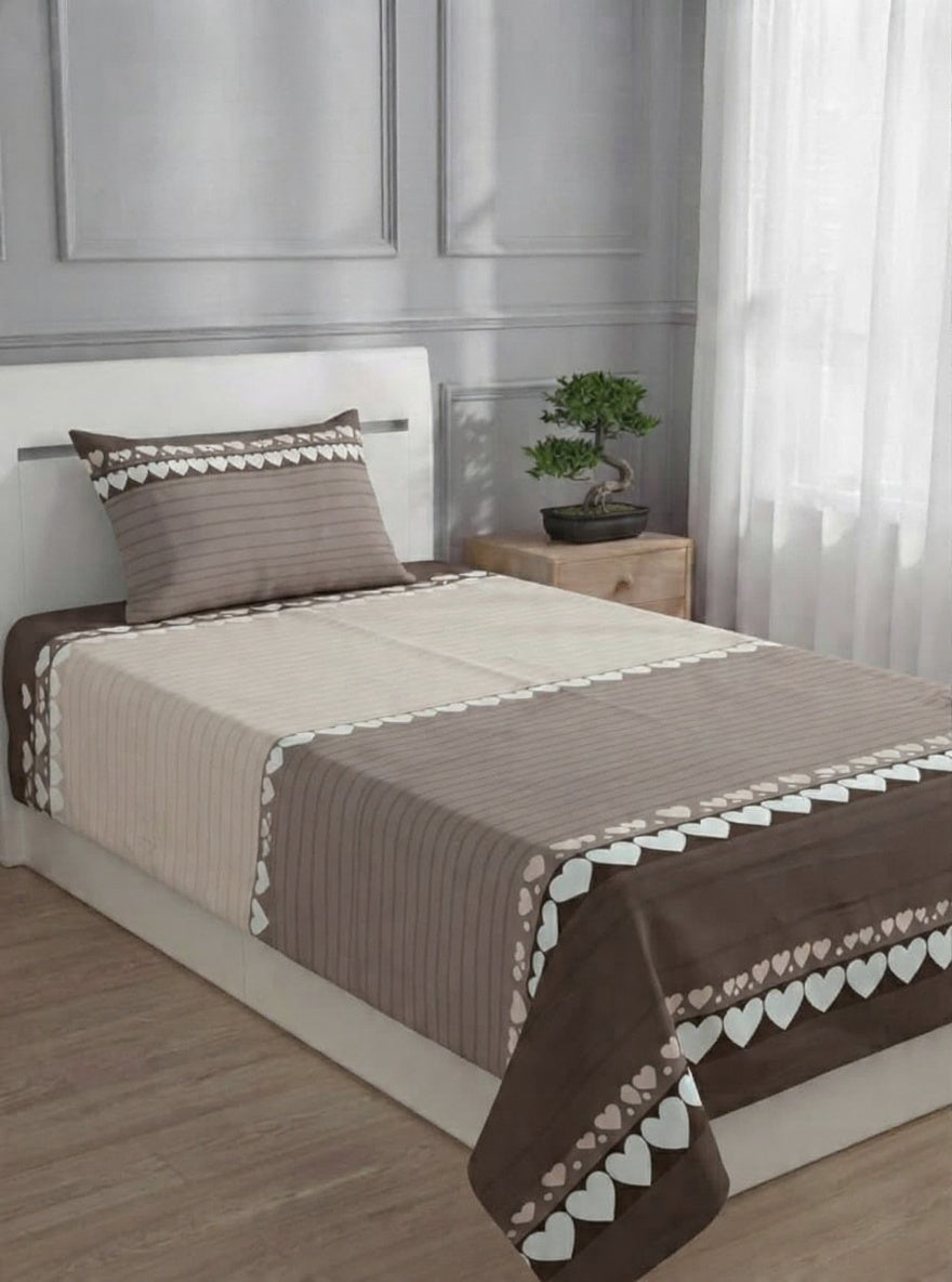 100% Pure Cotton Luxury Single Bedsheet – Soft, Breathable & Premium Quality