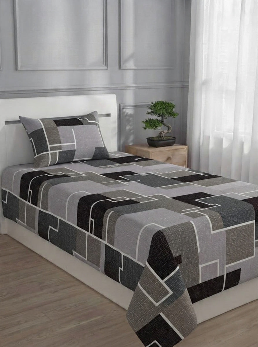 100% Pure Cotton Luxury Single Bedsheet – Soft, Breathable & Premium Quality