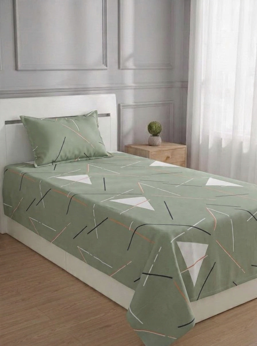 100% Pure Cotton Luxury Single Bedsheet – Soft, Breathable & Premium Quality