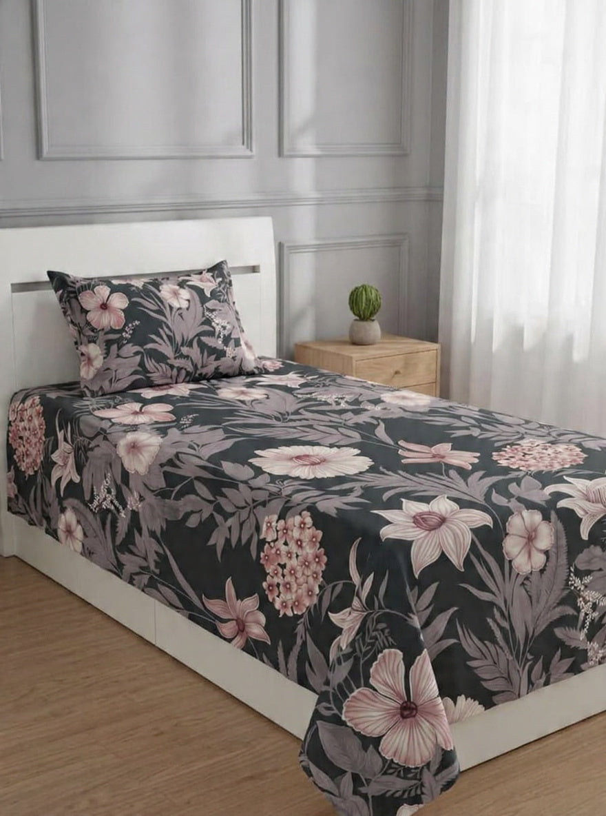 100% Pure Cotton Luxury Single Bedsheet – Soft, Breathable & Premium Quality
