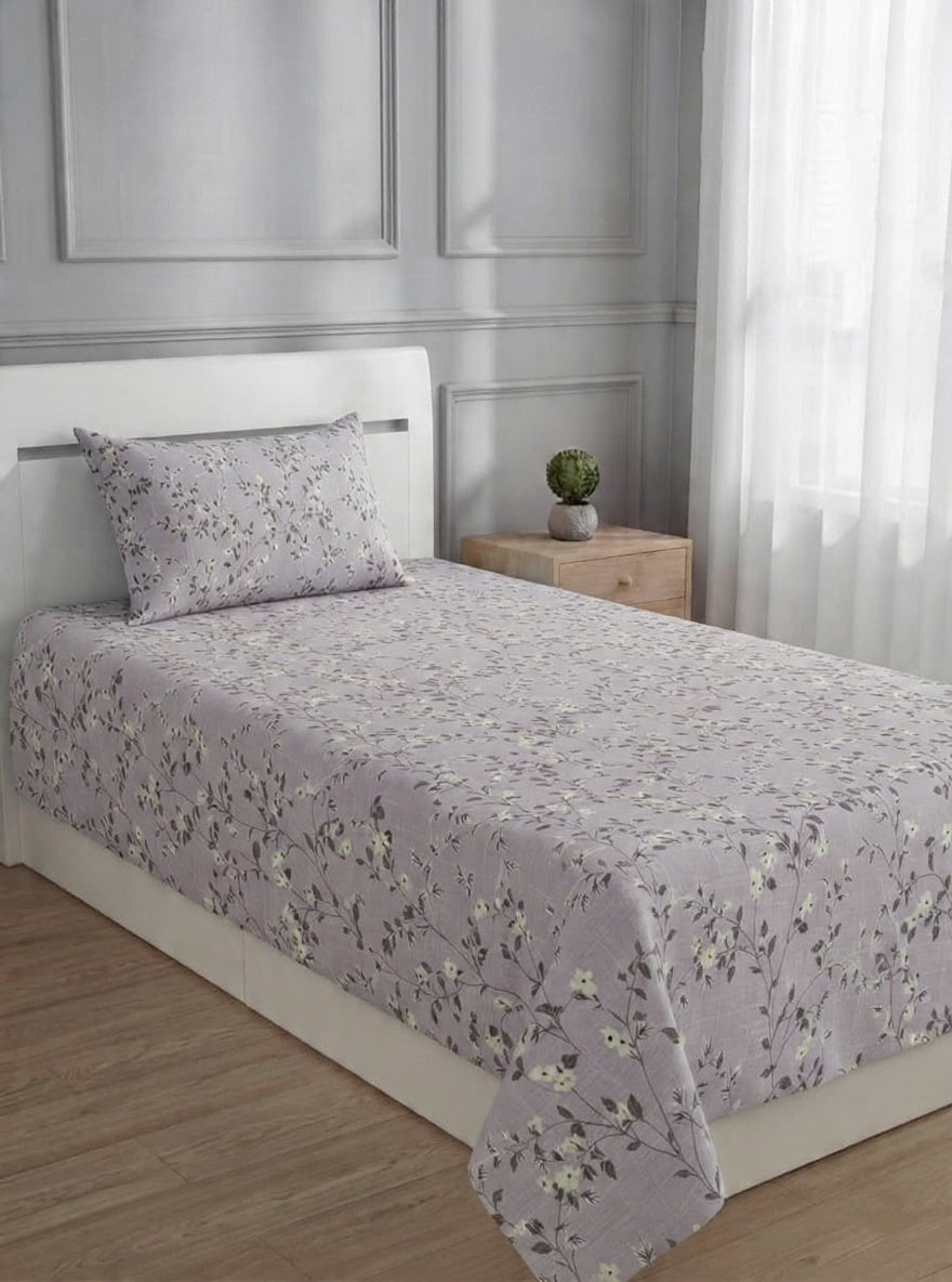 100% Pure Cotton Luxury Single Bedsheet – Soft, Breathable & Premium Quality