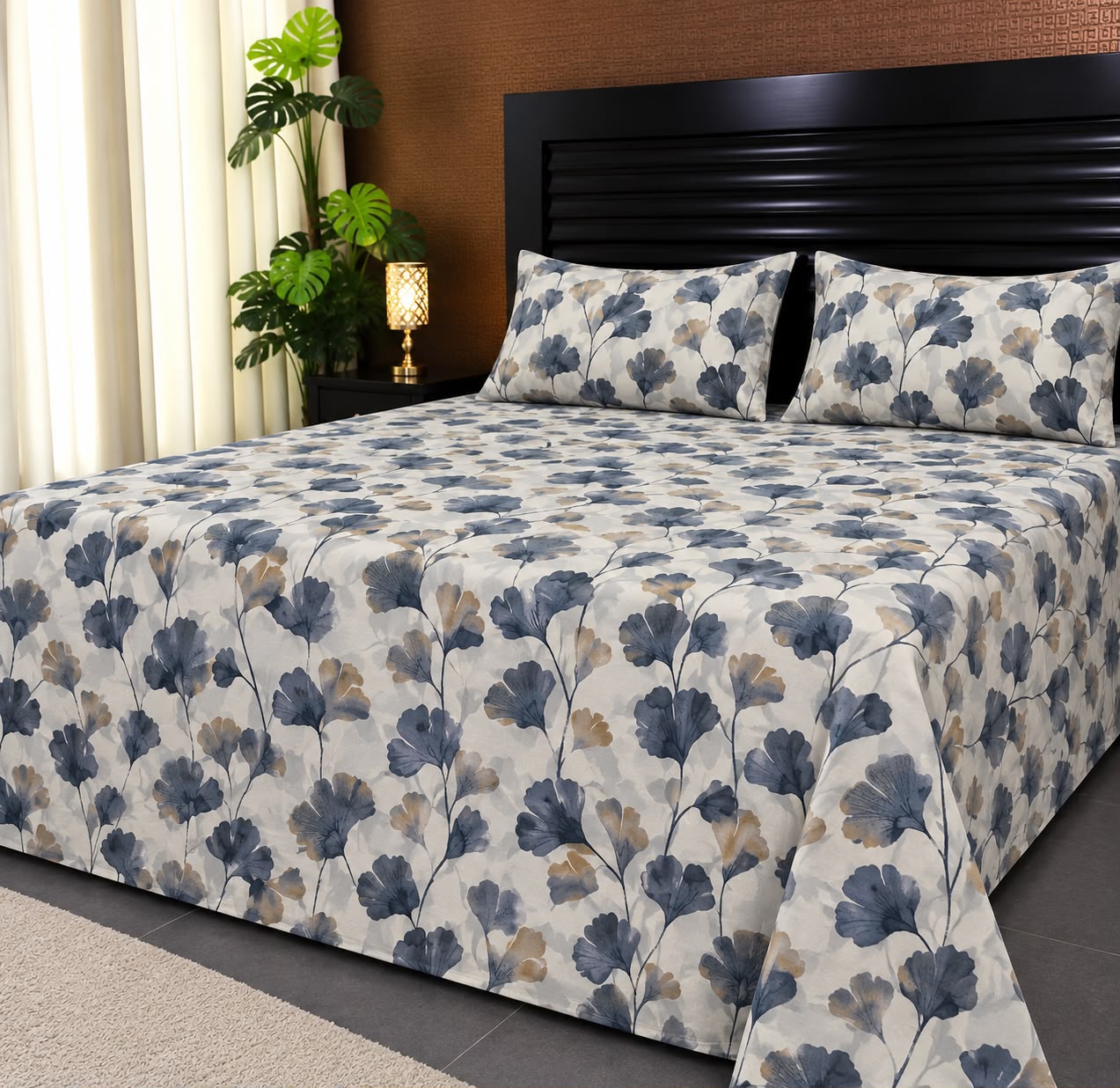 100% Pure Cotton Luxury Bedsheet – Soft, Breathable & Premium Quality