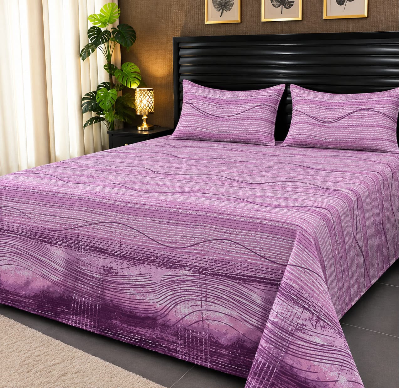100% Pure Cotton Luxury Bedsheet – Soft, Breathable & Premium Quality