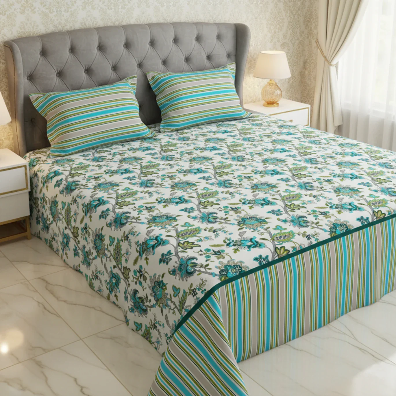 BAMBOO WEAVE SATEEN Bed Sheet Set