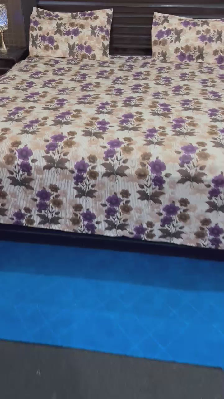 100% Pure Cotton Luxury Bedsheet – Soft, Breathable & Premium Quality
