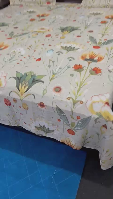100% Pure Cotton Luxury Bedsheet – Soft, Breathable & Premium Quality