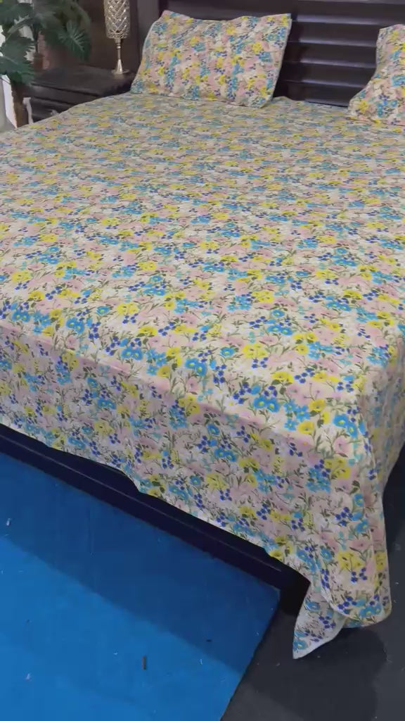 100% Pure Cotton Luxury Bedsheet – Soft, Breathable & Premium Quality