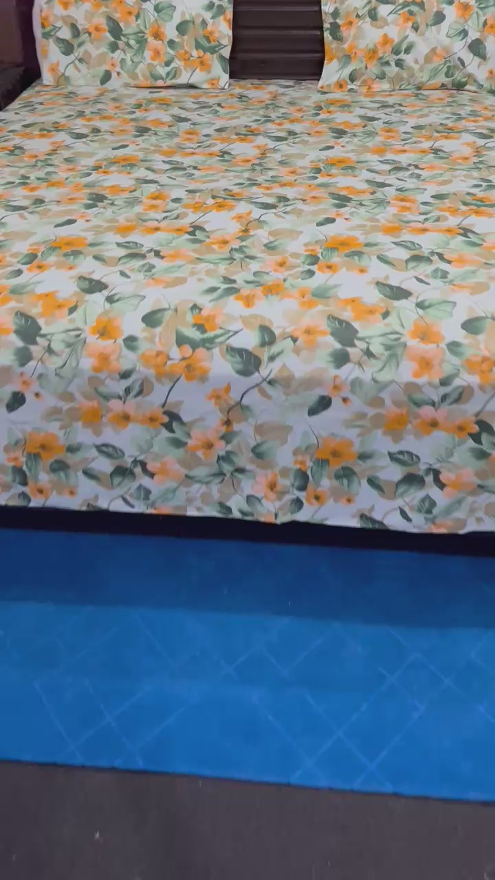 100% Pure Cotton Luxury Bedsheet – Soft, Breathable & Premium Quality