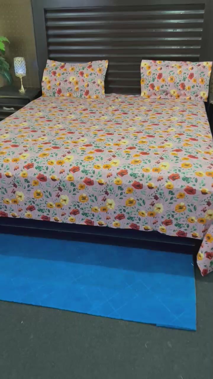 100% Pure Cotton Luxury Bedsheet – Soft, Breathable & Premium Quality