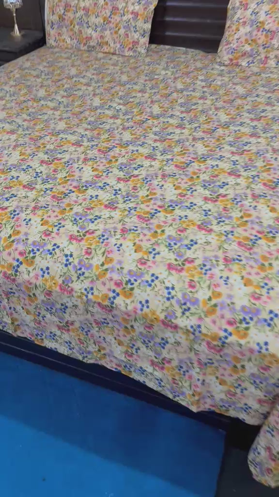 100% Pure Cotton Luxury Bedsheet – Soft, Breathable & Premium Quality