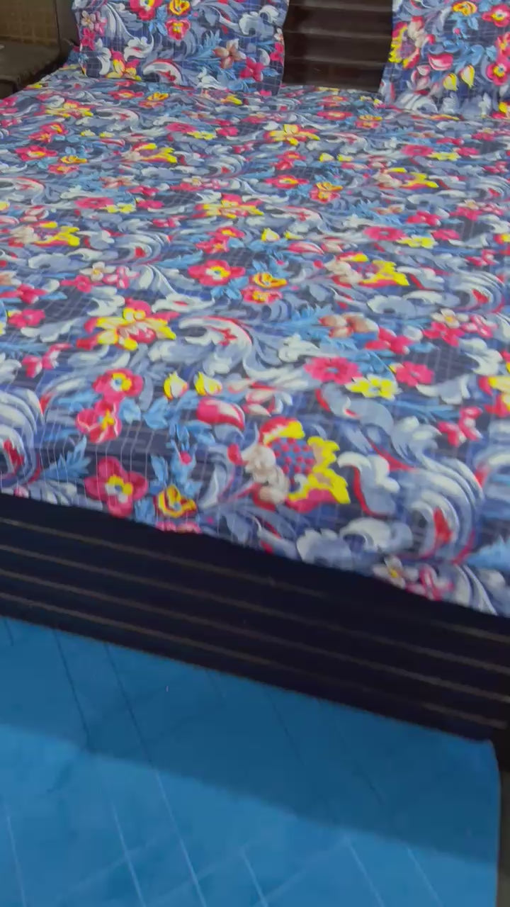 3D Crystal Bed Sheet – King Size