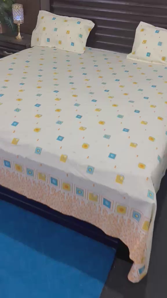 100% Pure Cotton Luxury Bedsheet – Soft, Breathable & Premium Quality