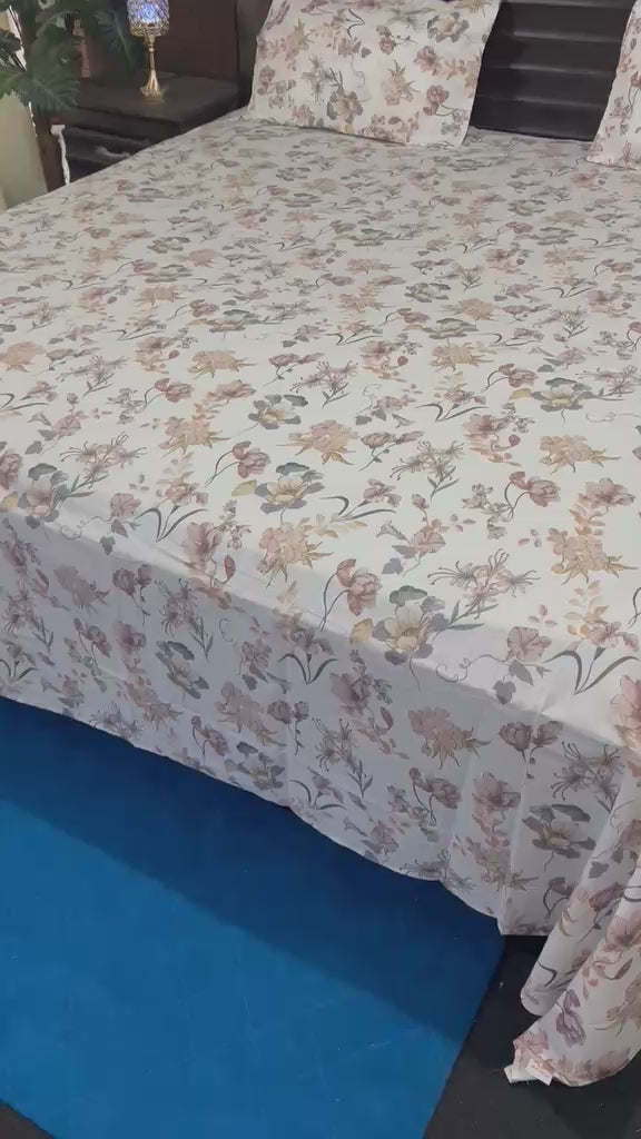 100% Pure Cotton Luxury Bedsheet – Soft, Breathable & Premium Quality
