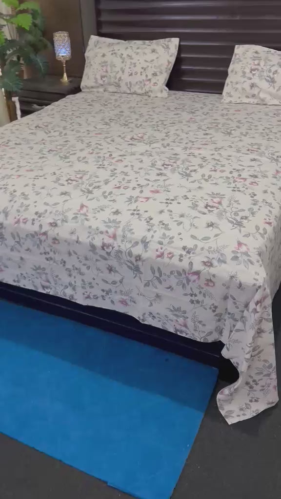 100% Pure Cotton Luxury Bedsheet – Soft, Breathable & Premium Quality