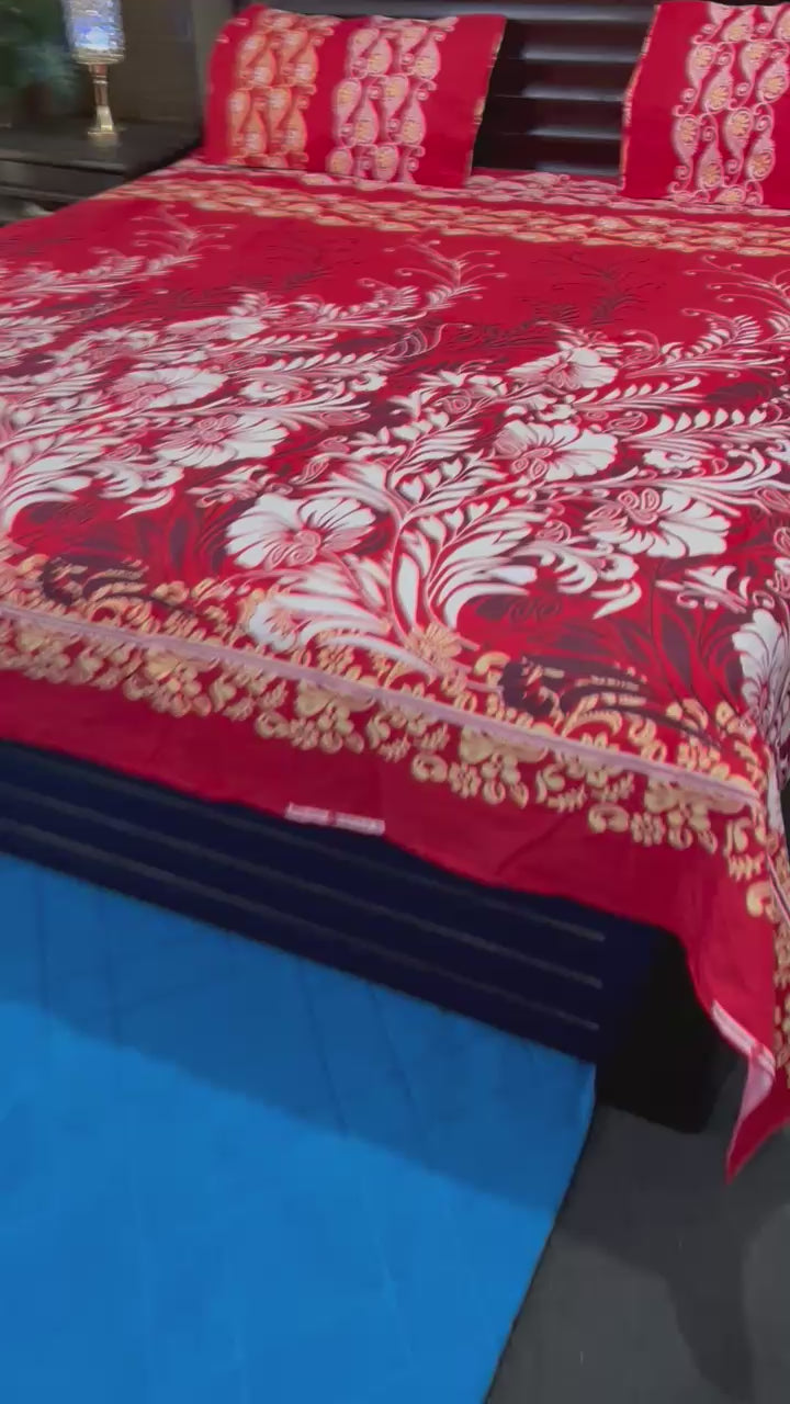 3D Crystal Bed Sheet – King Size