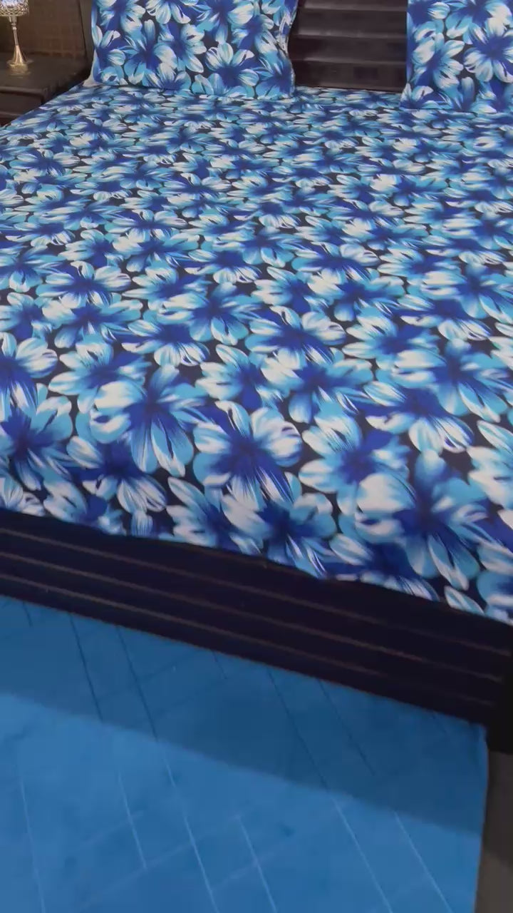 3D Crystal Bed Sheet – King Size