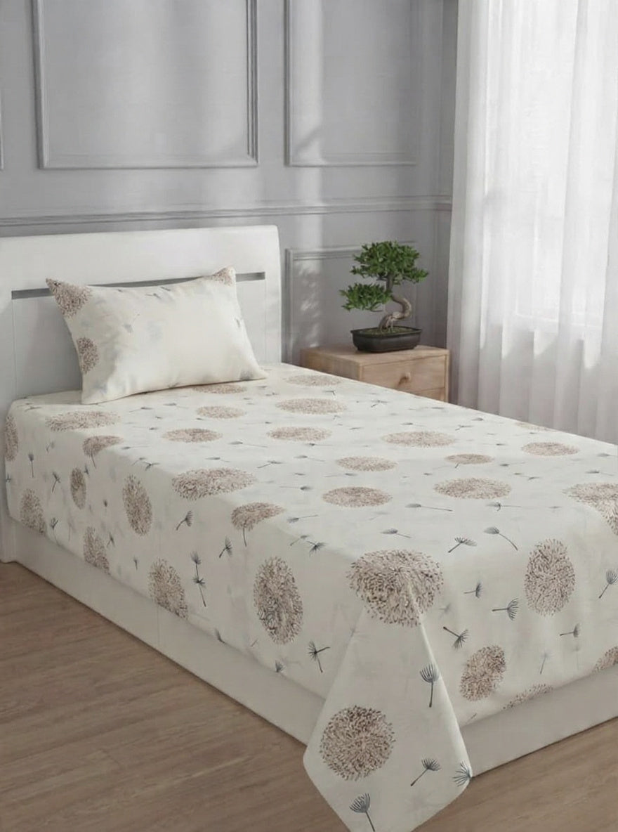 100% Pure Cotton Luxury Single Bedsheet – Soft, Breathable & Premium Quality